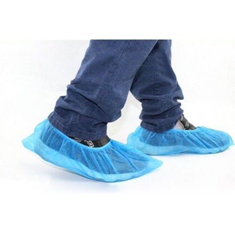 Couvre-chaussures Jetables Bleu Pe, 100 À 1000 Pièces, Pratique Et