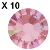 10 Strass dentaire Swarovski Rose Irisée