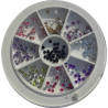 Carrousel Multicolore Rond - GEM Luxury Style NAil Art