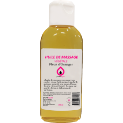 Huile de massage 100% végétale parfumé à la FLEUR D'ORANGER