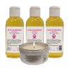 Coffret Cadeau sensuelle PURESPA By Purenail: 1 bougie + 3 Huiles