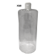 Lot de 50 Flacons PETG Crystal vide de 1000 ml, avec capsule réductrice, spécial huile de massage, soin du corps et soin visage