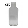 20 Flacons transparents vides de 150 ml, avec bouchon réducteur, spécial Conditionnement Gels et huiles