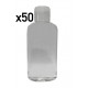 50 Flacons transparents vides de 150 ml, avec bouchon réducteur, spécial Conditionnement Gels et huiles