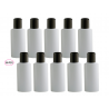 50 Flacons transparent vide de 100 ml, avec bouchon et reducteur, spécial conditionnement gels hydro alcoolique