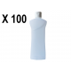 Lot de 100 Flacons transparent vide de 1000 ml, avec capsule réductrice, spécial huile de massage, soin du corps et soin visage