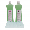 2 Cleaner Dégraissant 2X1L + 100 carrés de cellulose OFFERT
