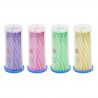 100 Bâtonnets Rose Micro Brosse