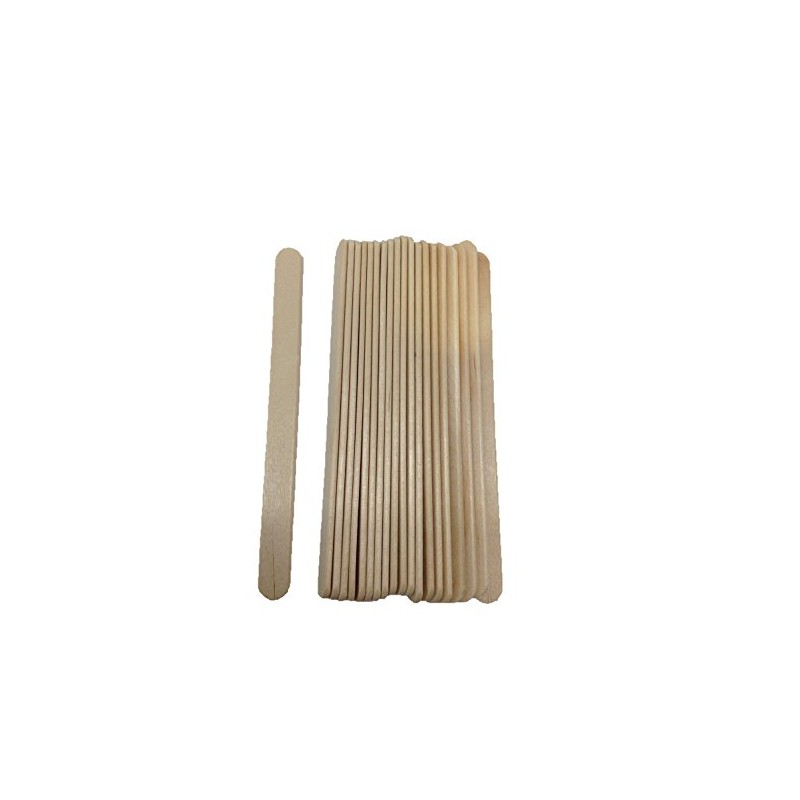 Spatule en inox et manche en bois pour épilation cire - 21 cm - Accessoire  épilation - Achat & prix
